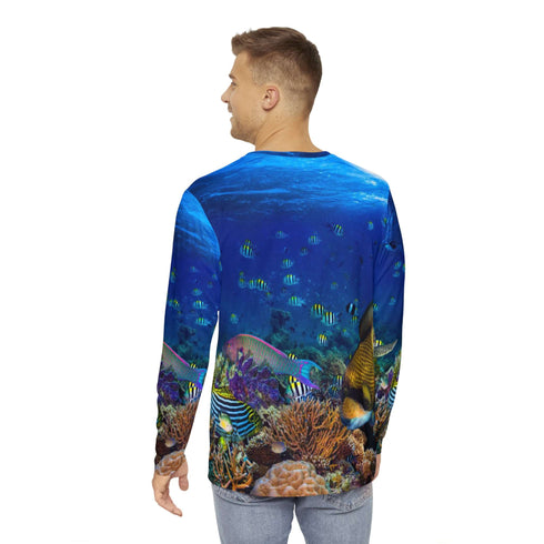 Dive Cupid Coral Reef Relaxed Fit Rash Guard UPF 50+